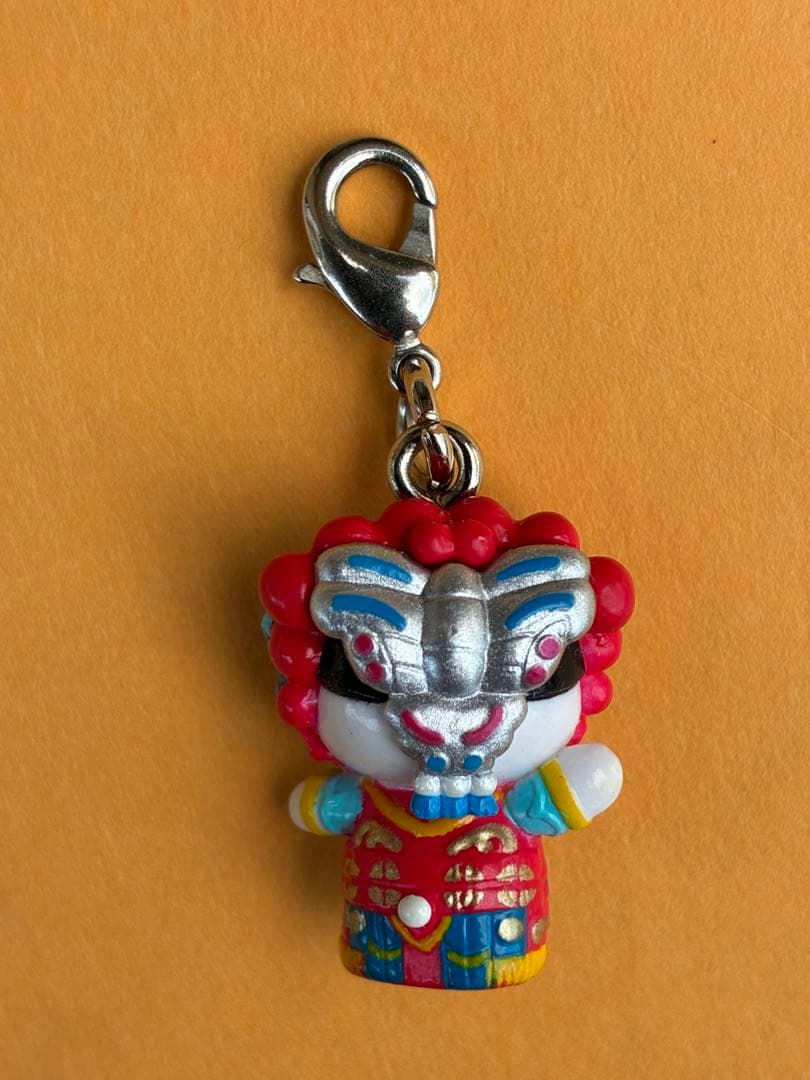 ★横浜中華街京劇バージョン ファスナーマスコット 根付★ご当地キティ【台紙難】