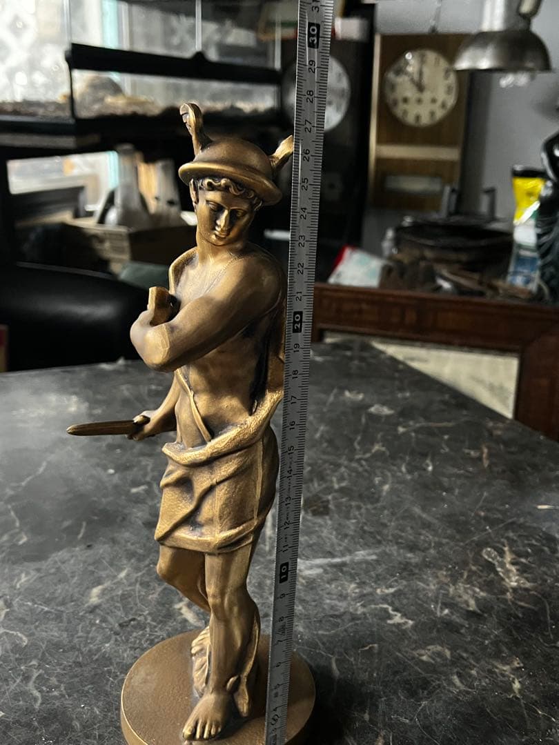 ヘルメスブロンズ像 ヘルメス（マーキュリー） ブロンズ像 ヘルメスはギリシャ神話