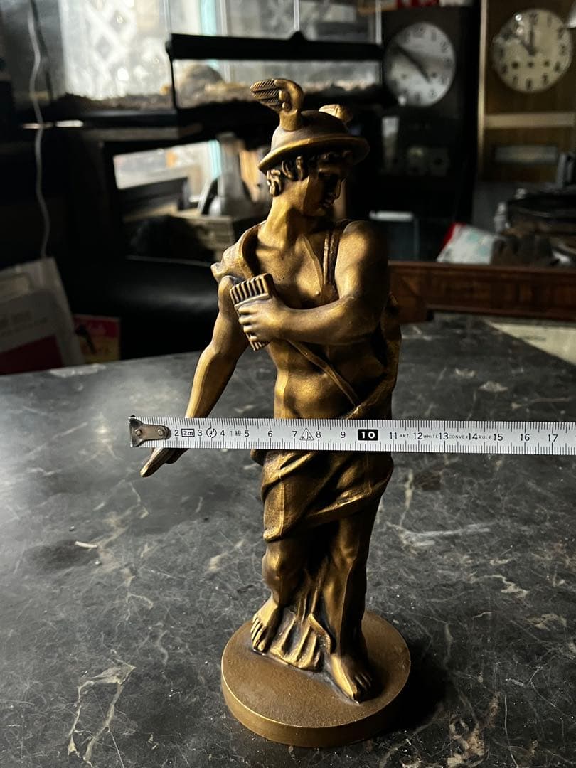 ヘルメスブロンズ像 ヘルメス（マーキュリー） ブロンズ像 ヘルメスはギリシャ神話