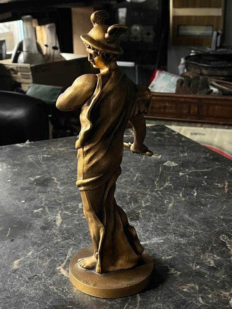 ヘルメスブロンズ像 ヘルメス（マーキュリー） ブロンズ像 ヘルメスはギリシャ神話