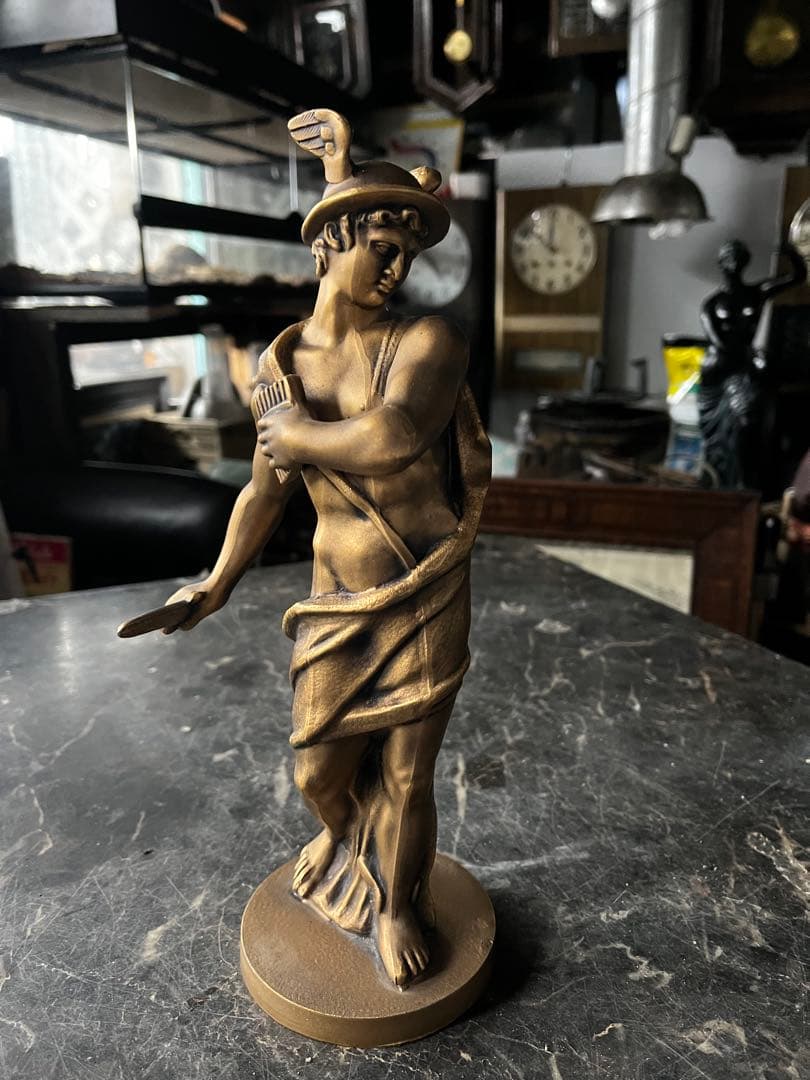 ヘルメスブロンズ像 ヘルメス（マーキュリー） ブロンズ像 ヘルメスはギリシャ神話