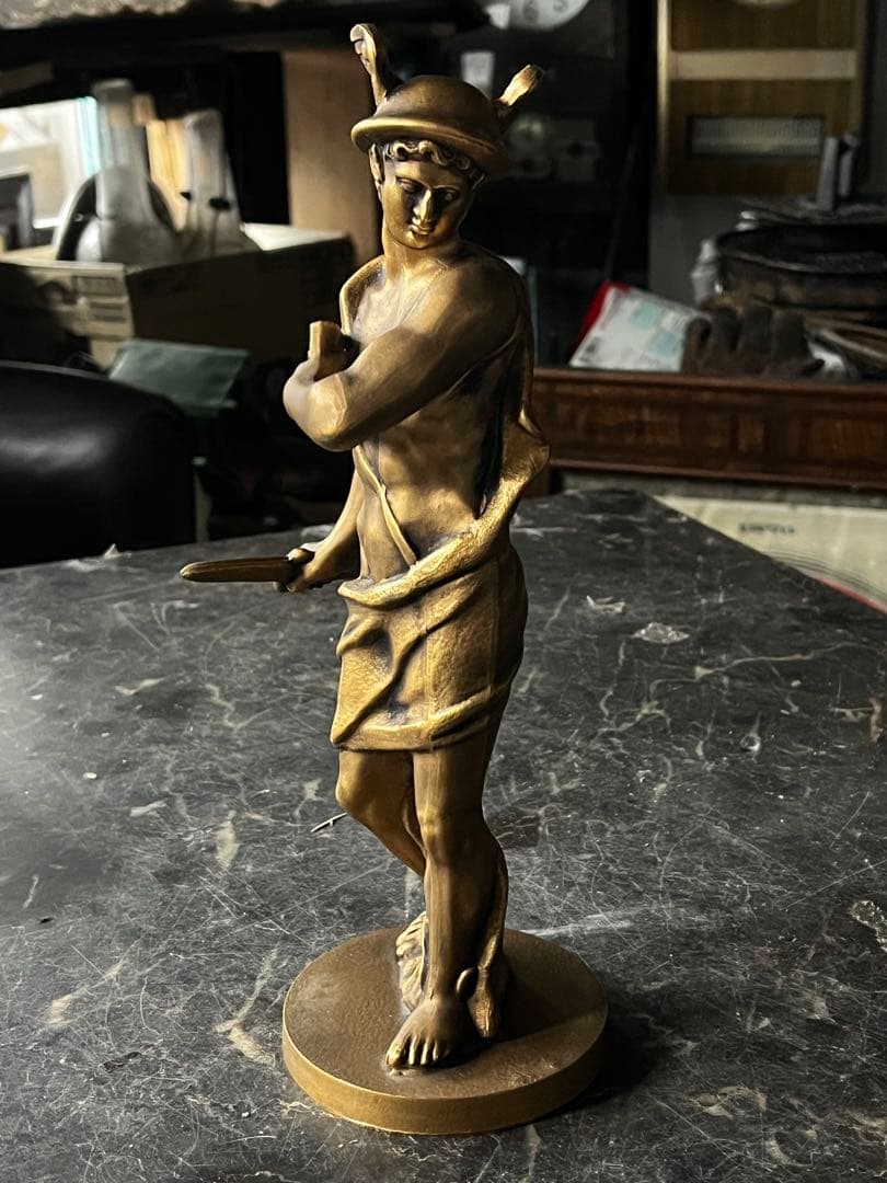ヘルメスブロンズ像 ヘルメス（マーキュリー） ブロンズ像 ヘルメスはギリシャ神話