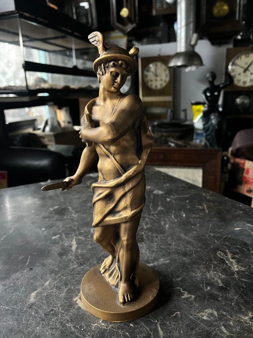 ヘルメスブロンズ像 ヘルメス（マーキュリー） ブロンズ像 ヘルメスはギリシャ神話