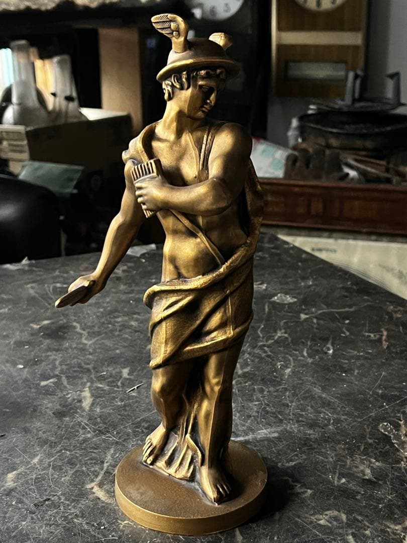 ヘルメスブロンズ像 ヘルメス（マーキュリー） ブロンズ像 ヘルメスはギリシャ神話