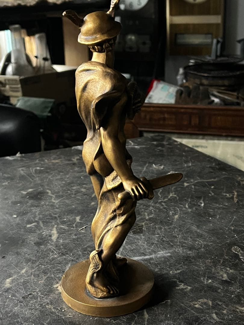 ヘルメスブロンズ像 ヘルメス（マーキュリー） ブロンズ像 ヘルメスはギリシャ神話