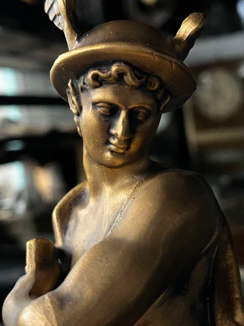 ヘルメスブロンズ像 ヘルメス（マーキュリー） ブロンズ像 ヘルメスはギリシャ神話