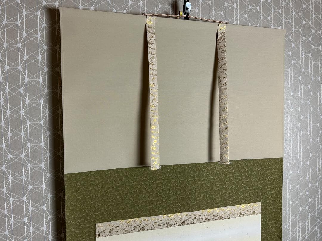 佐藤純吉「赤富士飛鶴」紙本 肉筆 掛軸 共箱 日本画 39