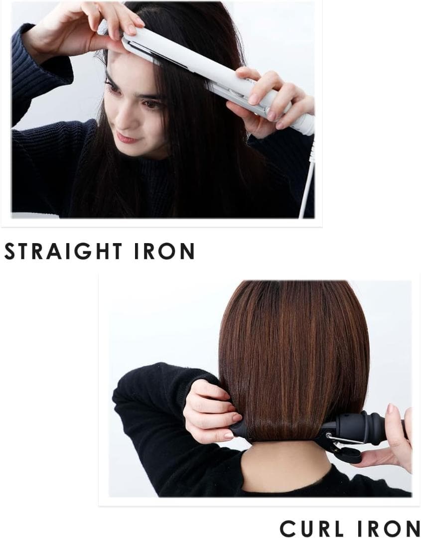 SALONIA サロニア ストレート ヘアアイロン 15mm 【グレー】