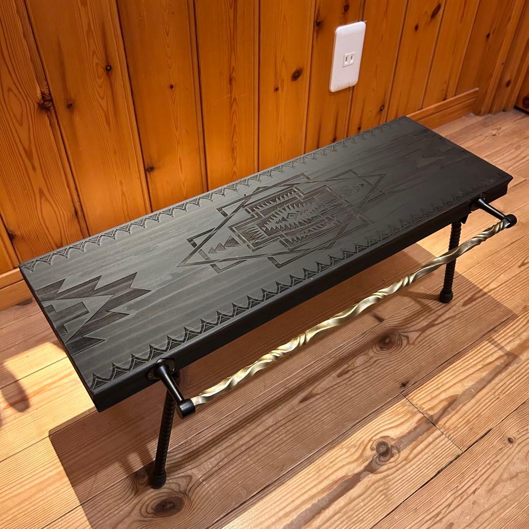 No.6 ソロテーブル アイアンミニテーブル ツイストハンガー付　ディスプレイ棚