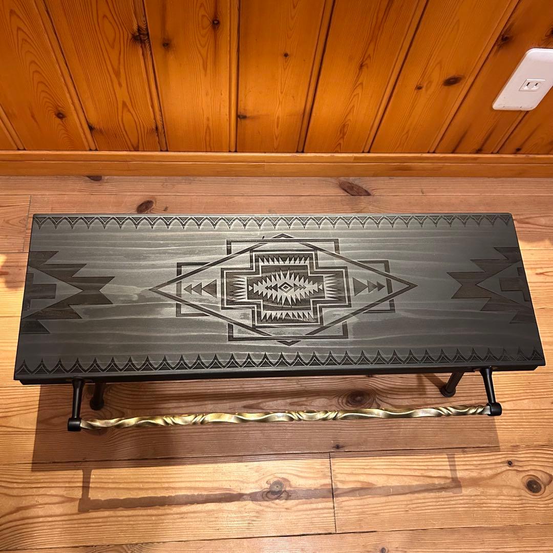 No.6 ソロテーブル アイアンミニテーブル ツイストハンガー付　ディスプレイ棚