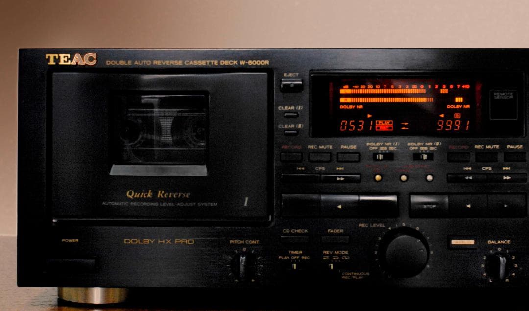 ★TEAC W-6000 ダブルカセットデッキ　♪　NO,1