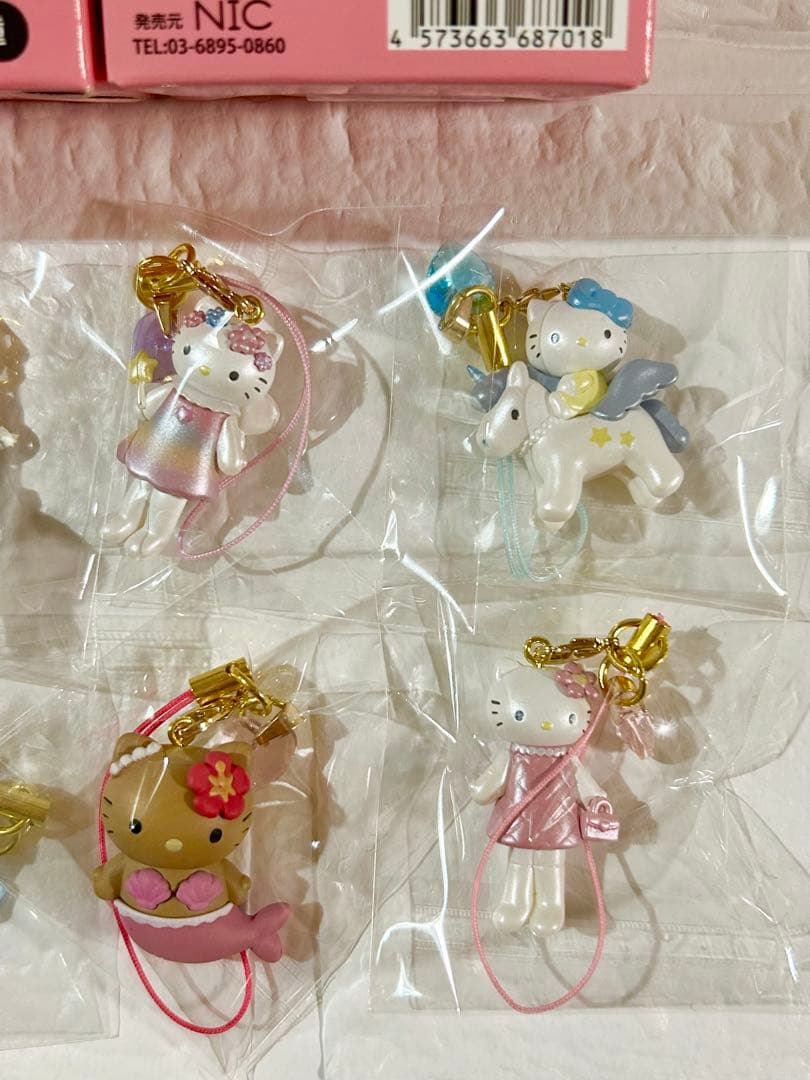 トレーディング　マスコットストラップ3 キティ　全8種類　フルコンプリート