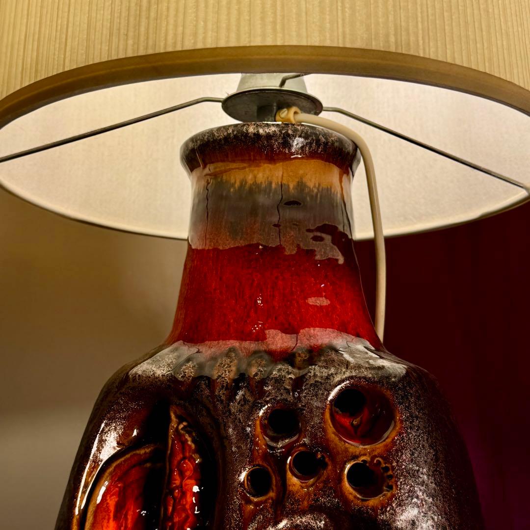 【希少】Fat Lava フロアランプ 西ドイツ ヴィンテージ 陶器照明 溶岩