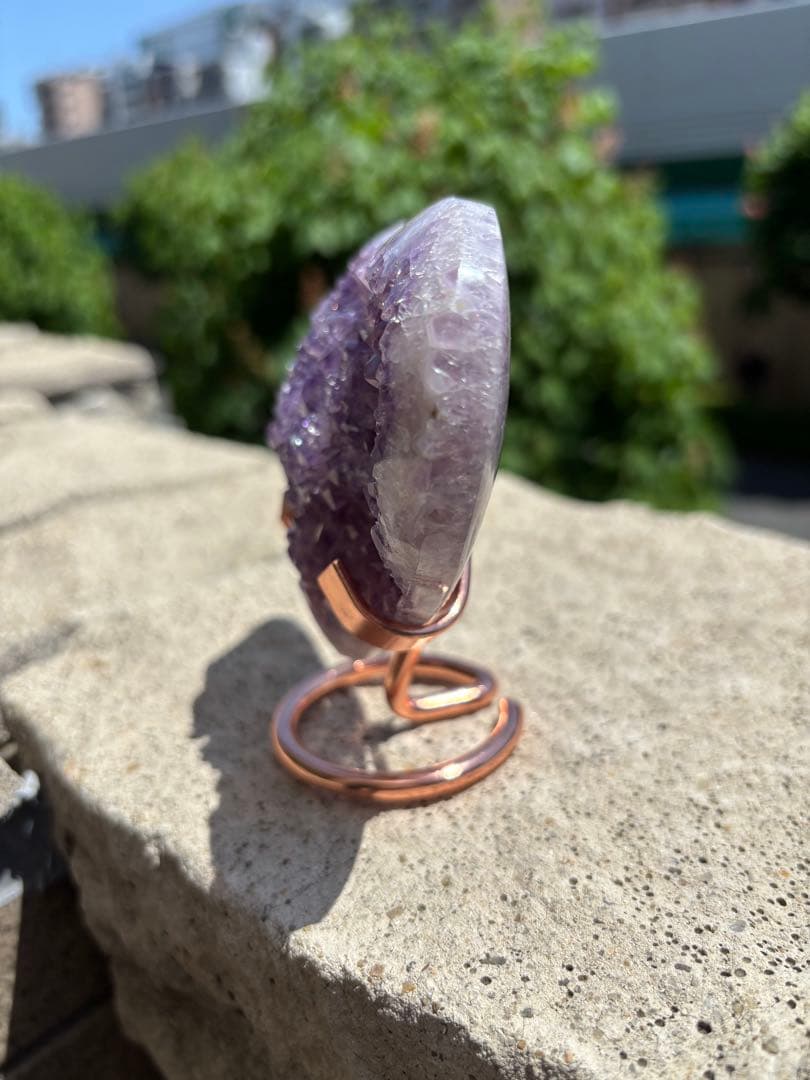 最高品質！ウルグアイ産！アメジストハート⭐小花付き　RM 3