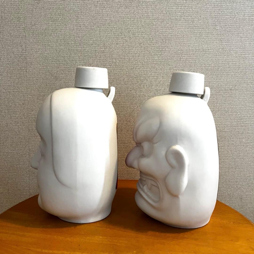 宮崎県神楽酒造　天照　空ボトル　陶器ボトル　鬼面　福面