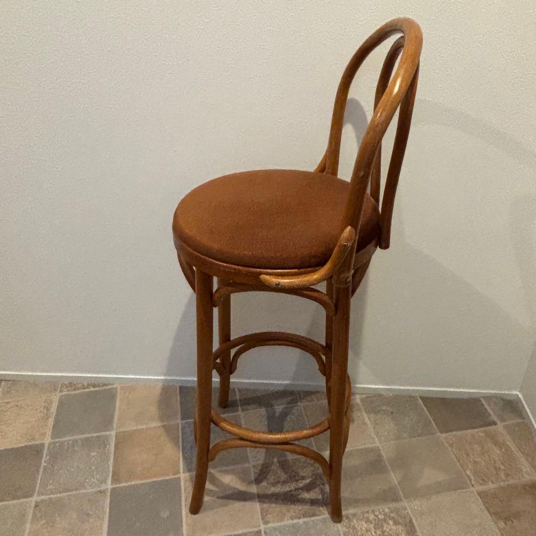 【希少品】ハイスツール　デンマーク製　ベントウッドチェア　曲木　アンティーク