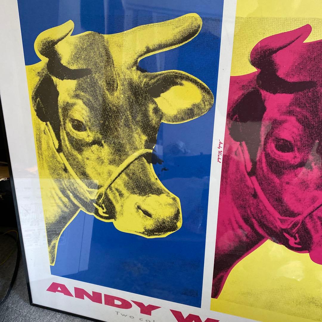 アンディ・ウォーホール　財団スタンプ　Two Colored Cows ポスター