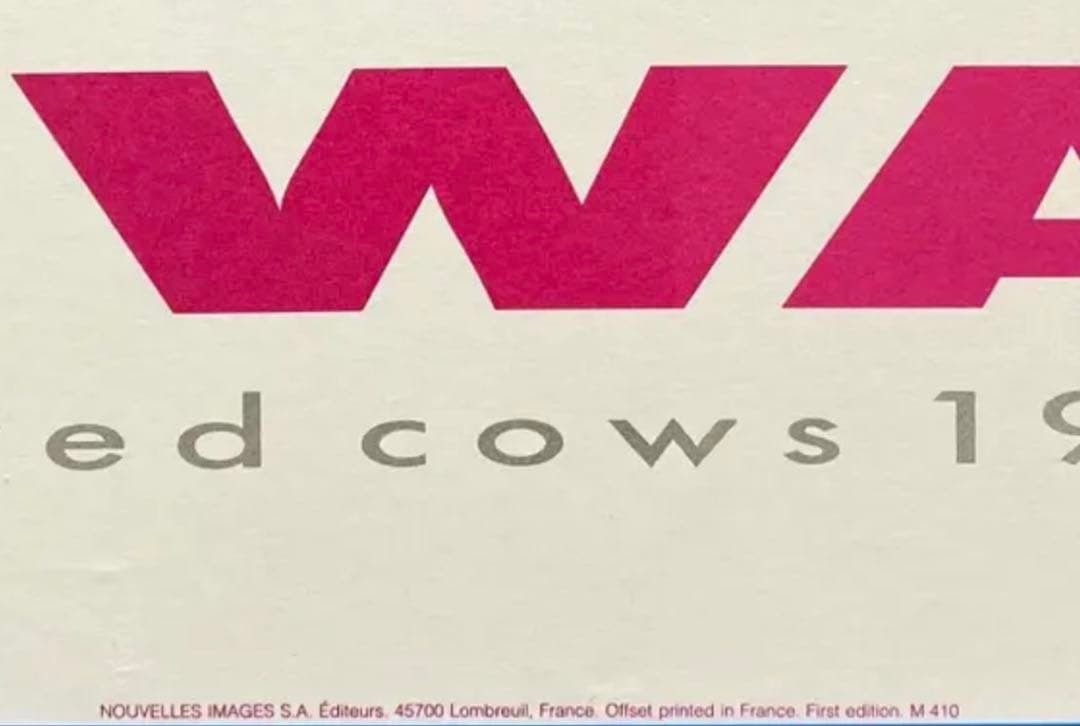 アンディ・ウォーホール　財団スタンプ　Two Colored Cows ポスター