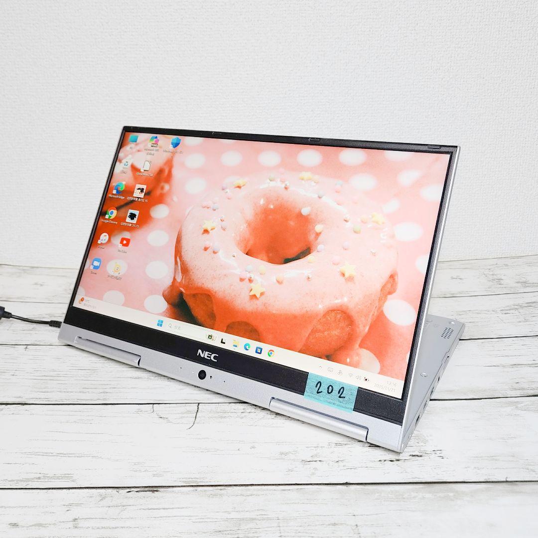 タッチパネルで操作OK♪NEC タブレットPC Core i5 SSD カメラ付