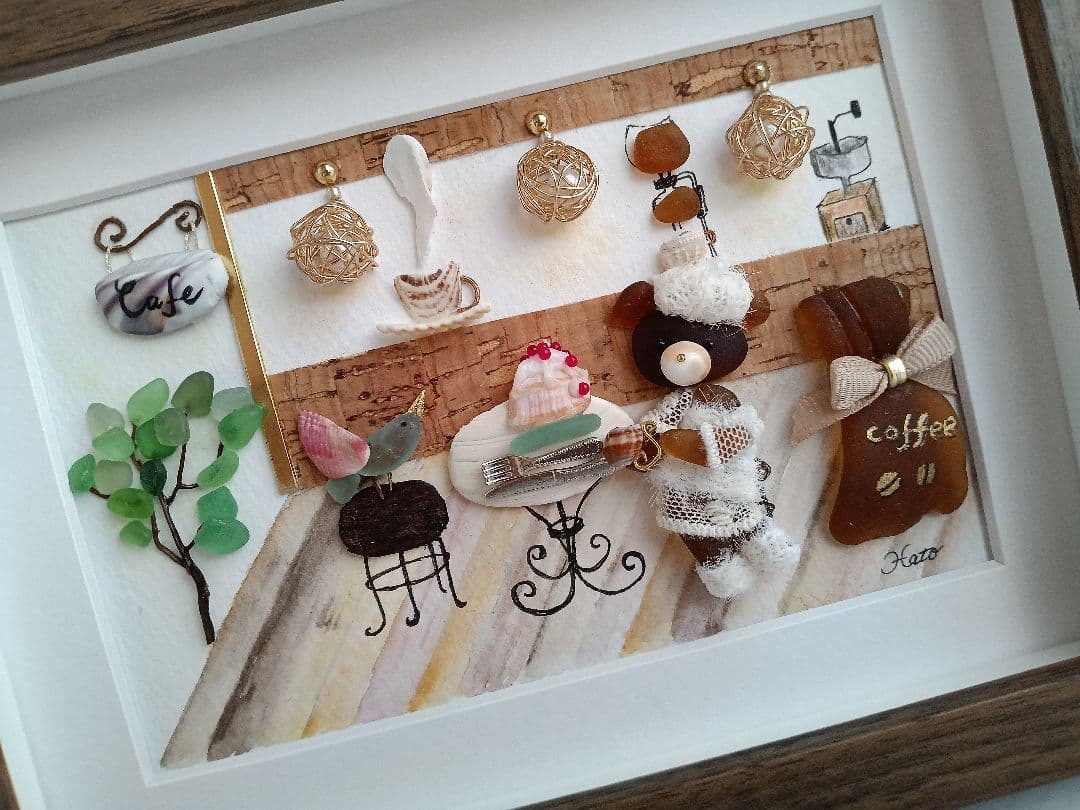 シーグラスアート　ご確認用　たえ✾様　２点