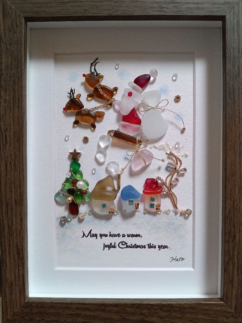 シーグラスアート　ご確認用　たえ✾様　２点