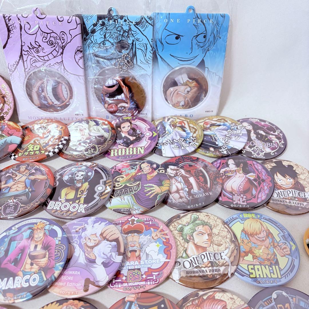 ワンピース ONE PIECE 缶バッジ まとめ売り 63点 未検品