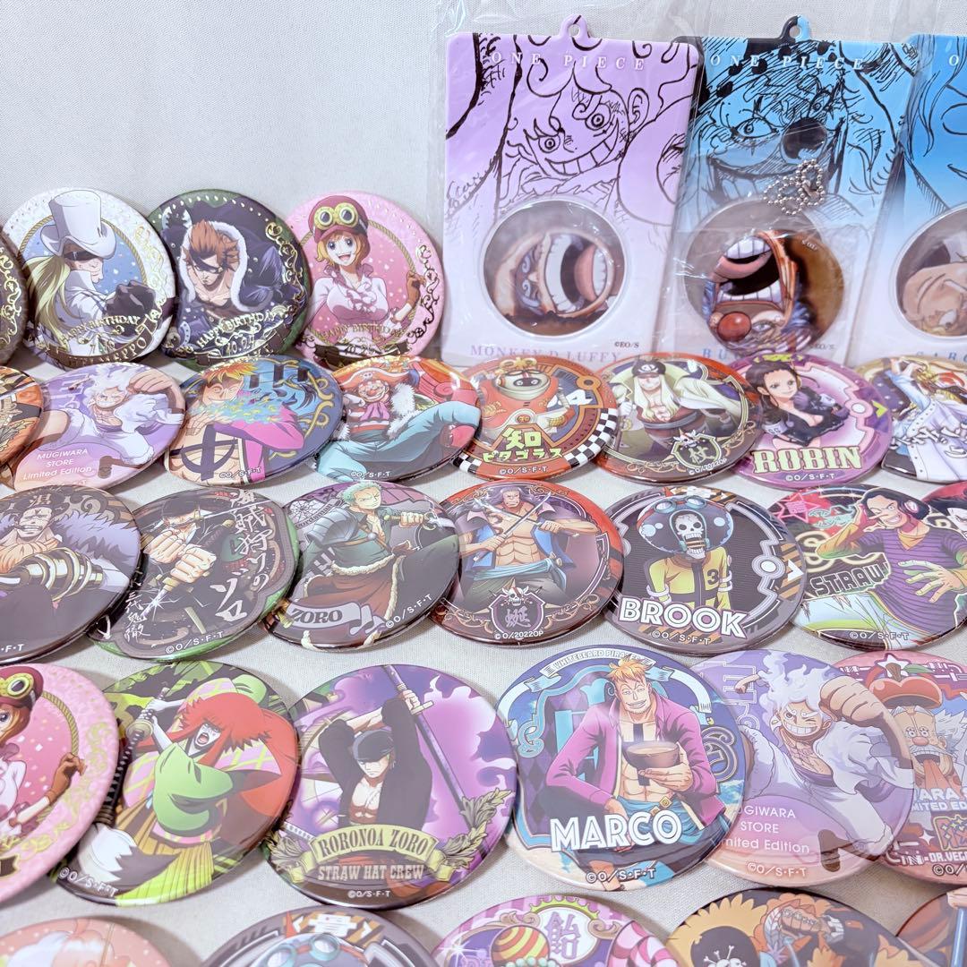 ワンピース ONE PIECE 缶バッジ まとめ売り 63点 未検品