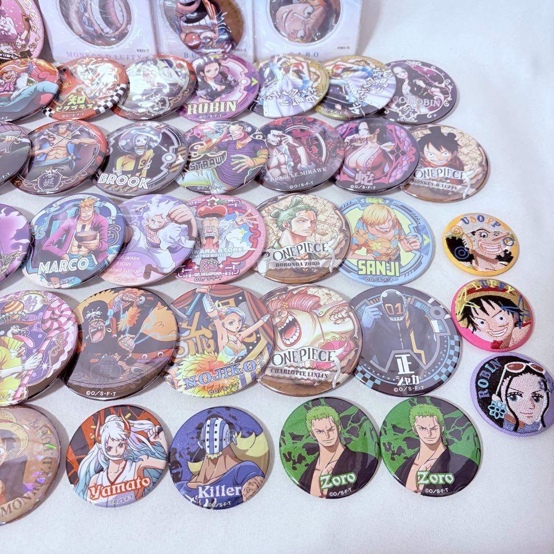 ワンピース ONE PIECE 缶バッジ まとめ売り 63点 未検品