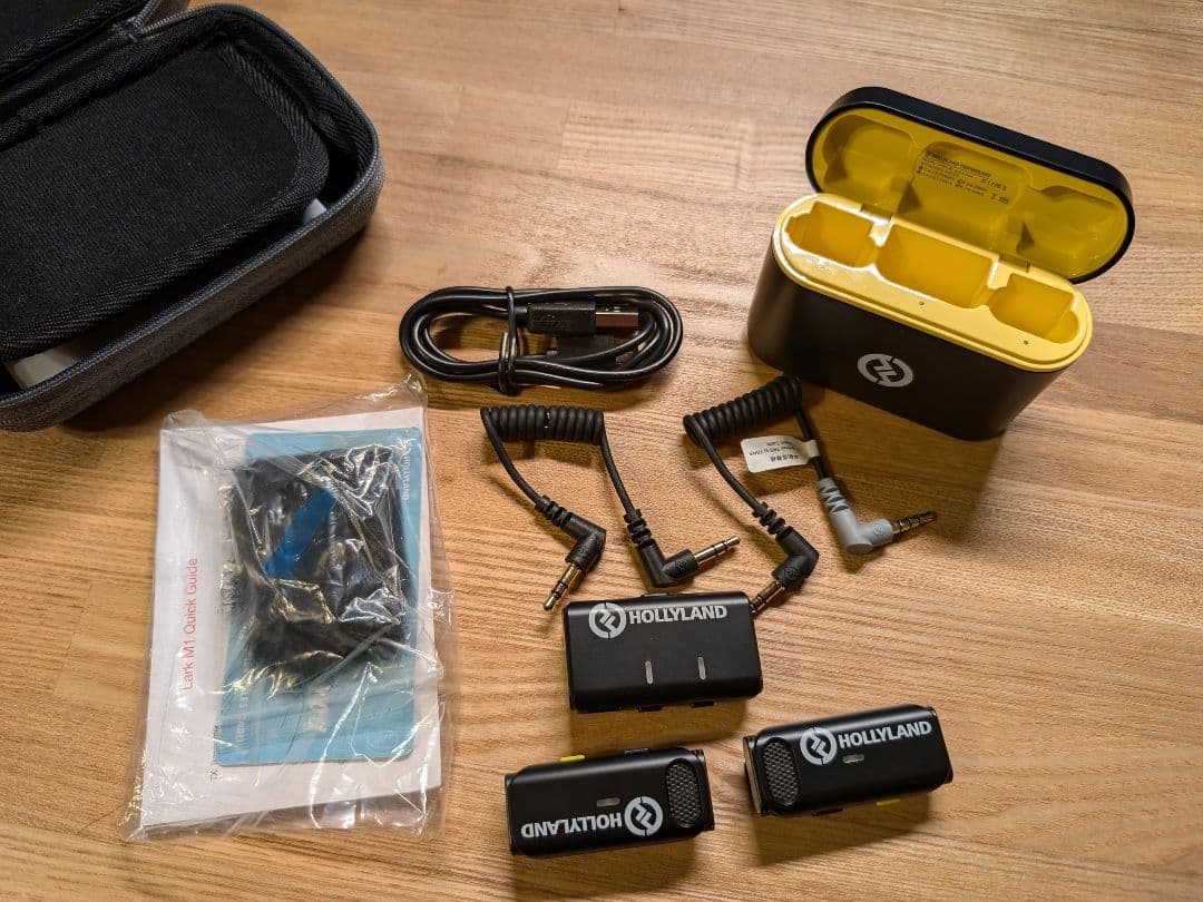Hollyland Lark M1 ワイヤレスマイク-ピンマイク