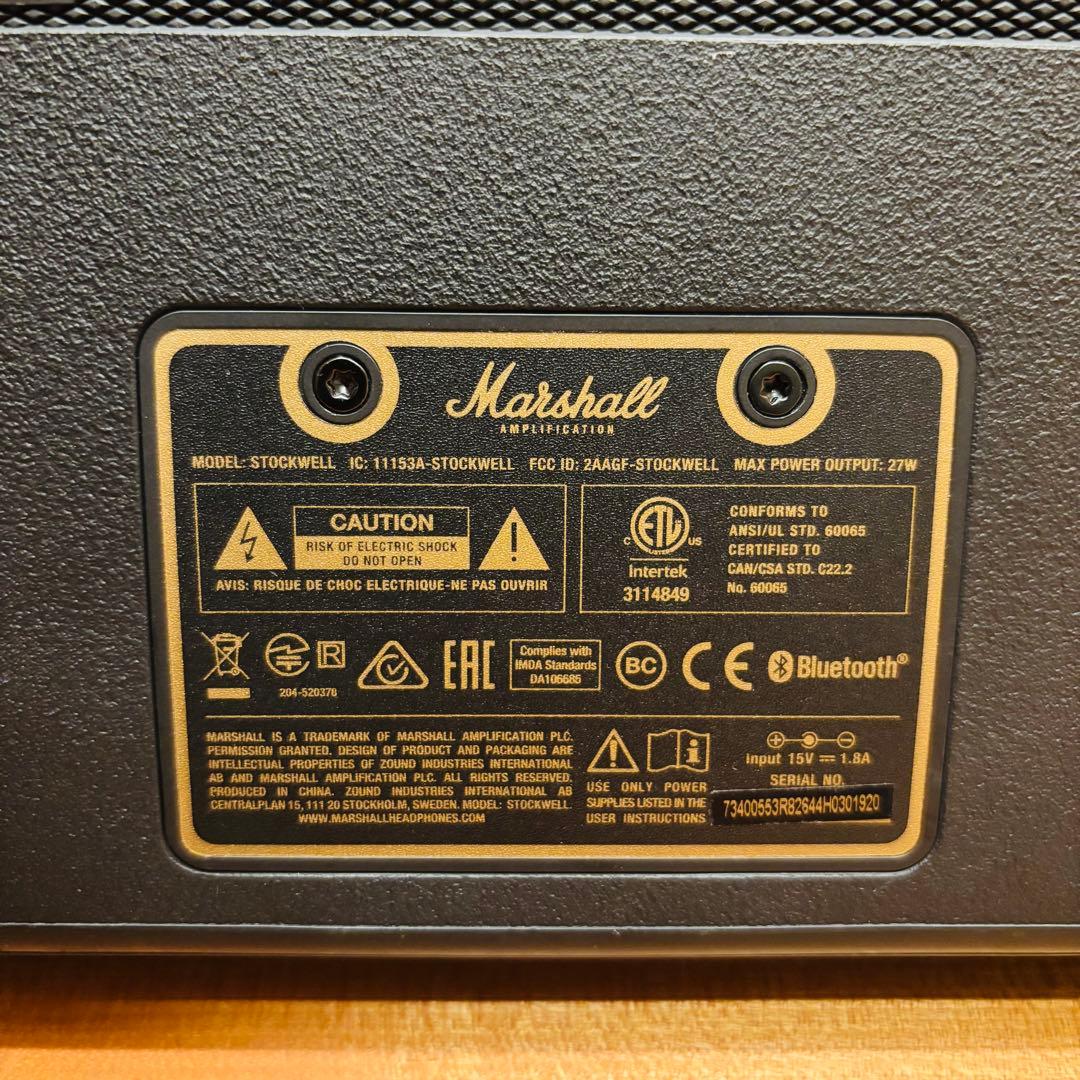 Marshall Stockwell ワイヤレススピーカー