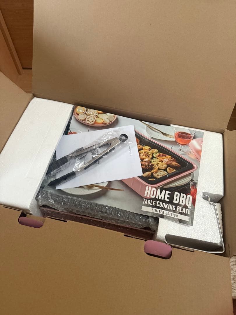 未使用！！【レコルト　たこ焼きプレート　セラミックスチーム深鍋　ホットプレート】