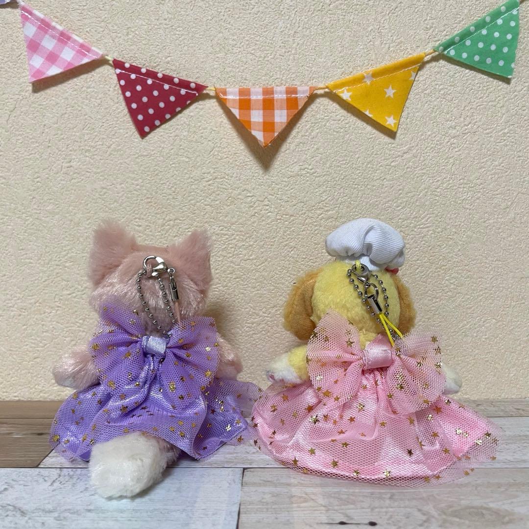 ハンドメイド★サテン&チュールコスチューム★ストラップ♡ぬいぐるみバッジ用