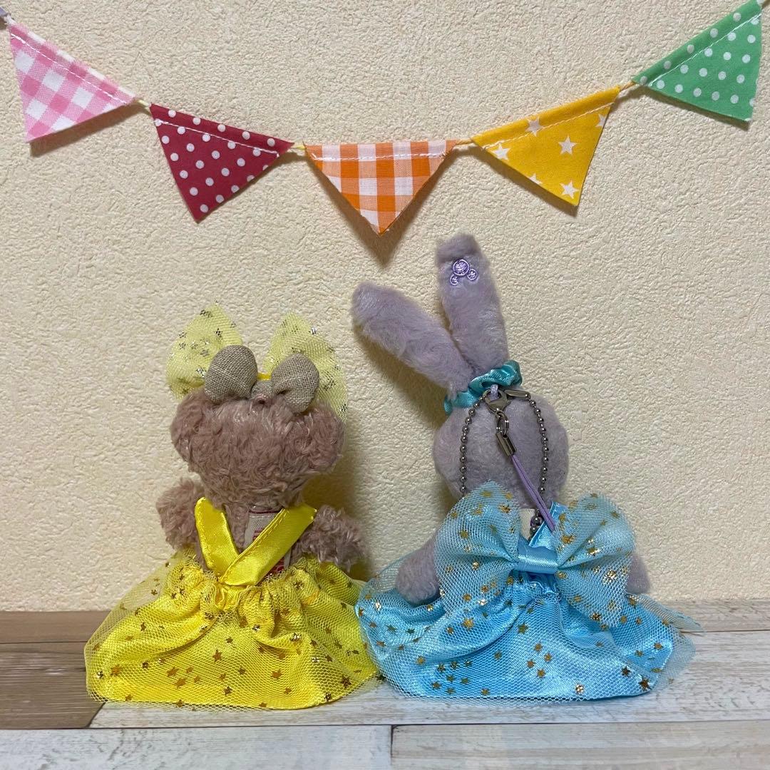 ハンドメイド★サテン&チュールコスチューム★ストラップ♡ぬいぐるみバッジ用