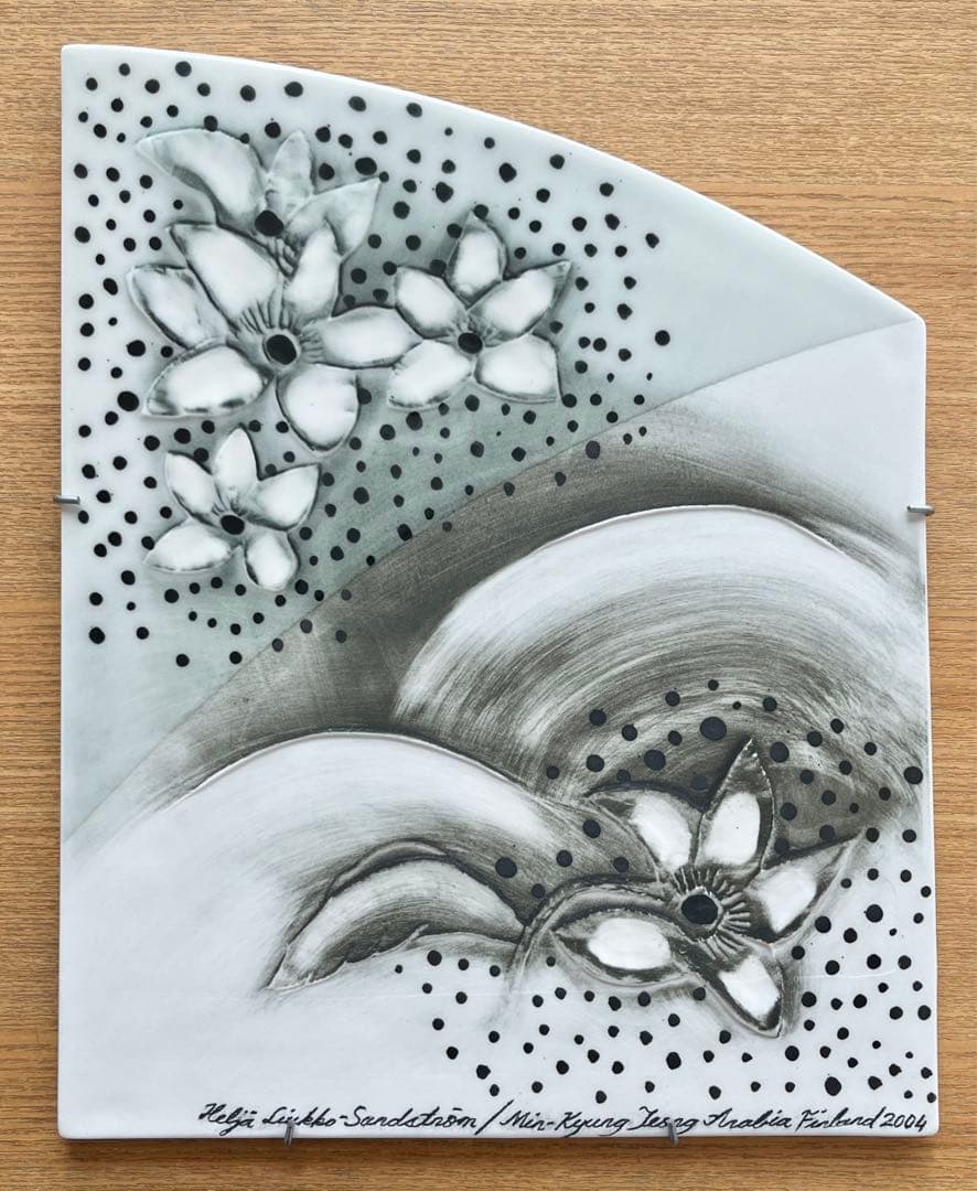 【限定品】ARABIA ヘルヤ \"Kukkia pohjoisesta\" 陶板画