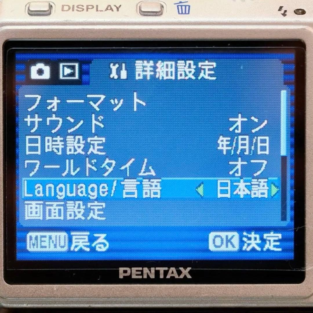 動作品 コンデジ 平成レトロ CCD Y2K PENTAX Optio S60