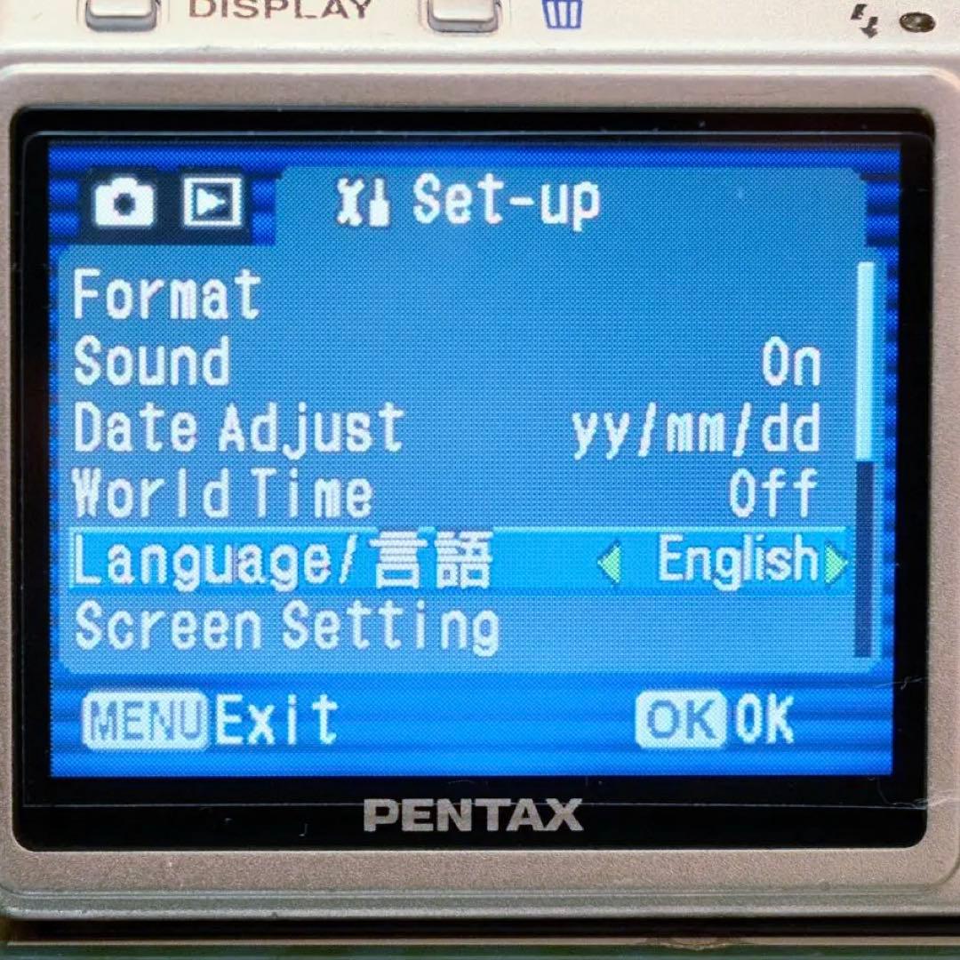 動作品 コンデジ 平成レトロ CCD Y2K PENTAX Optio S60
