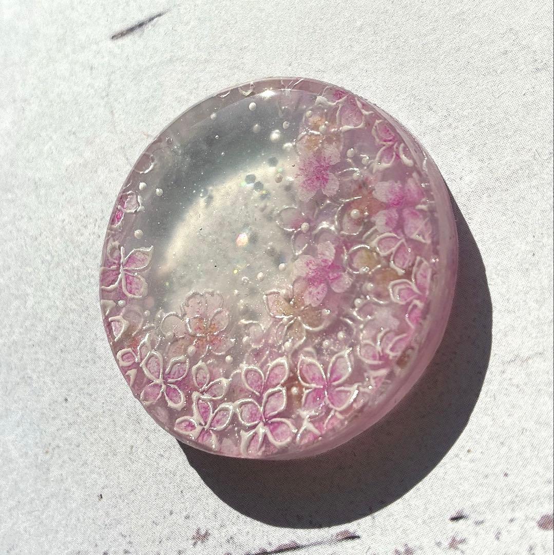 専用　アジサイフラワーハンドメイドレジンヘアゴム18