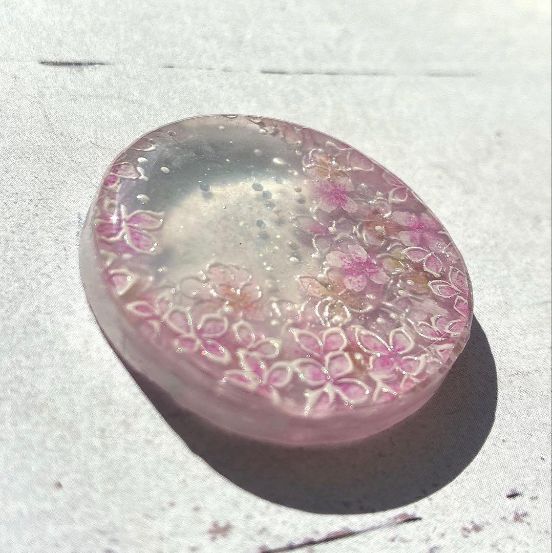 専用　アジサイフラワーハンドメイドレジンヘアゴム18