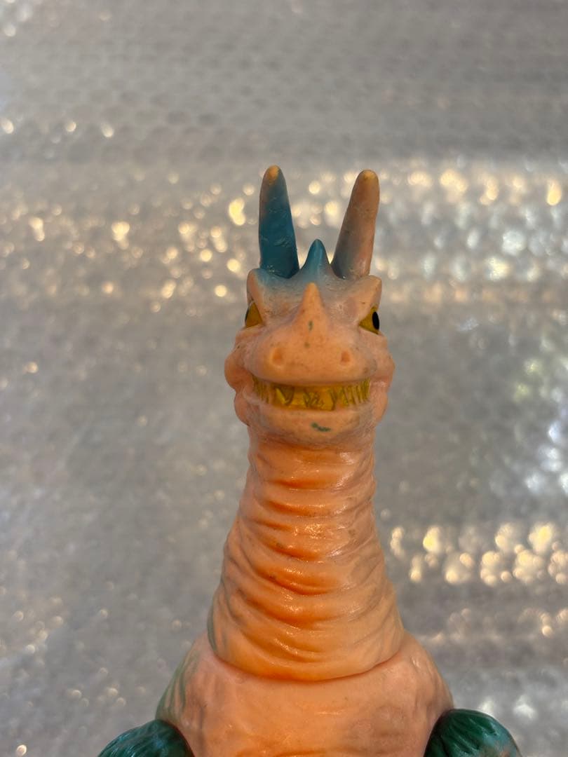 ブルマァク キングザウルス三世 当時物 ビンテージ ソフビ 足裏記名あり