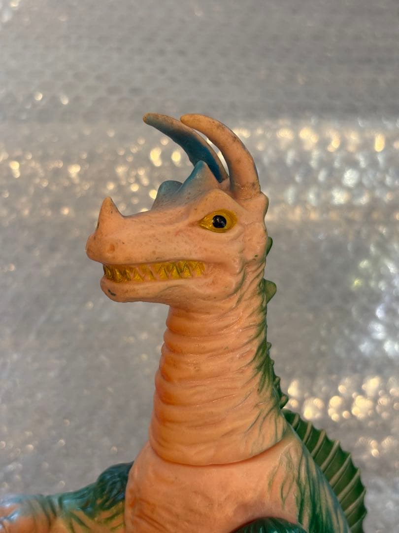 ブルマァク キングザウルス三世 当時物 ビンテージ ソフビ 足裏記名あり