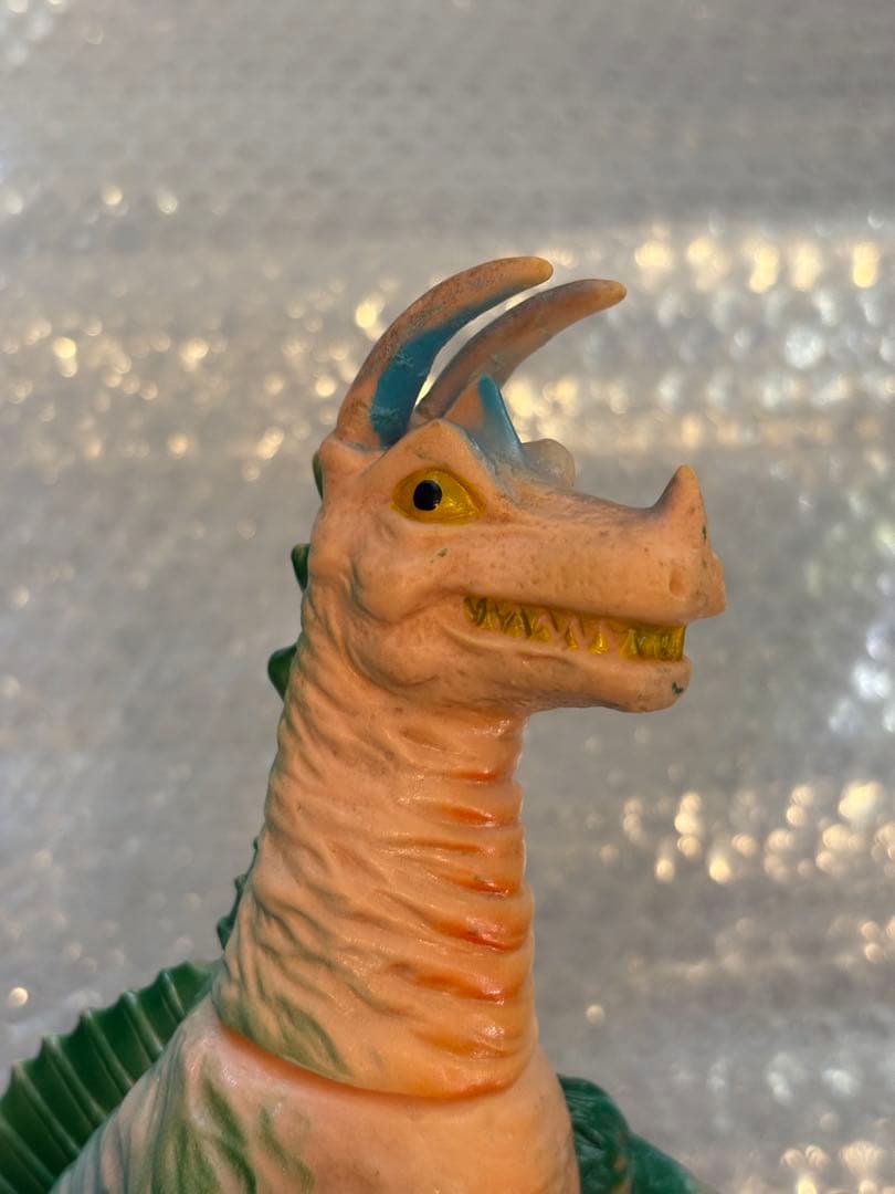 ブルマァク キングザウルス三世 当時物 ビンテージ ソフビ 足裏記名あり