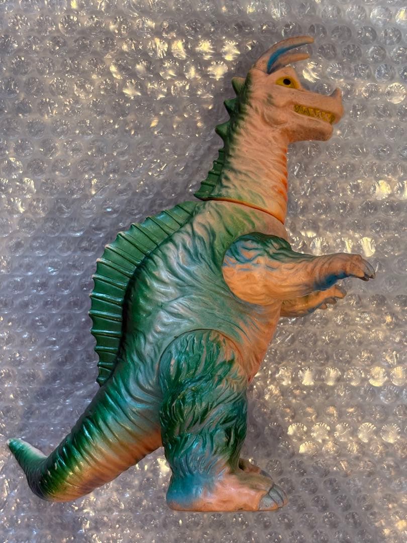 ブルマァク キングザウルス三世 当時物 ビンテージ ソフビ 足裏記名あり