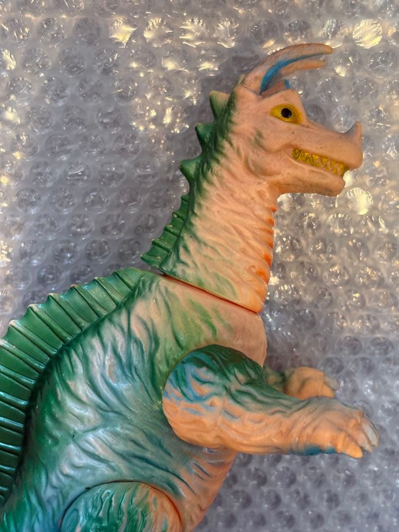 ブルマァク キングザウルス三世 当時物 ビンテージ ソフビ 足裏記名あり