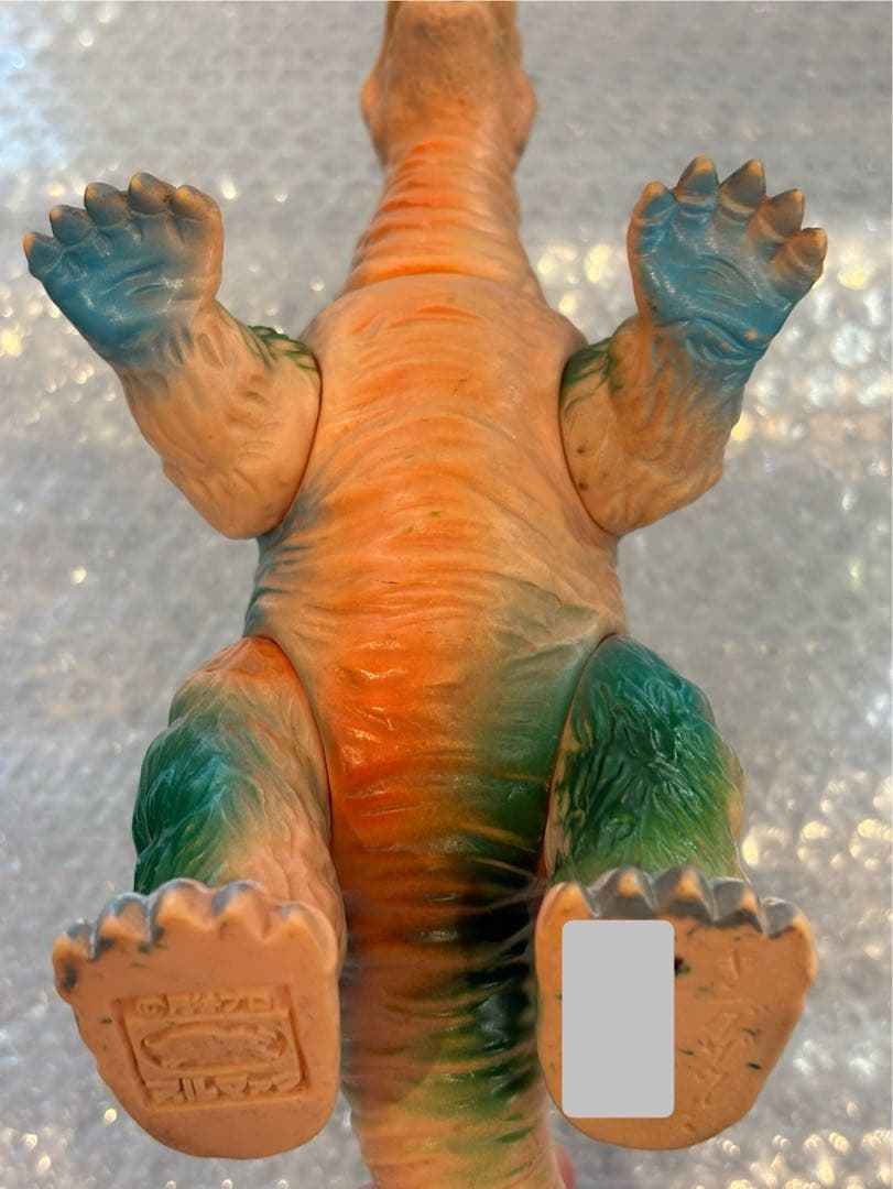 ブルマァク キングザウルス三世 当時物 ビンテージ ソフビ 足裏記名あり