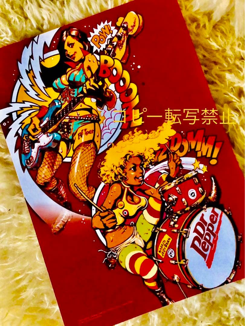 ドクターペッパー＊リバーシブル両面印刷＊額装