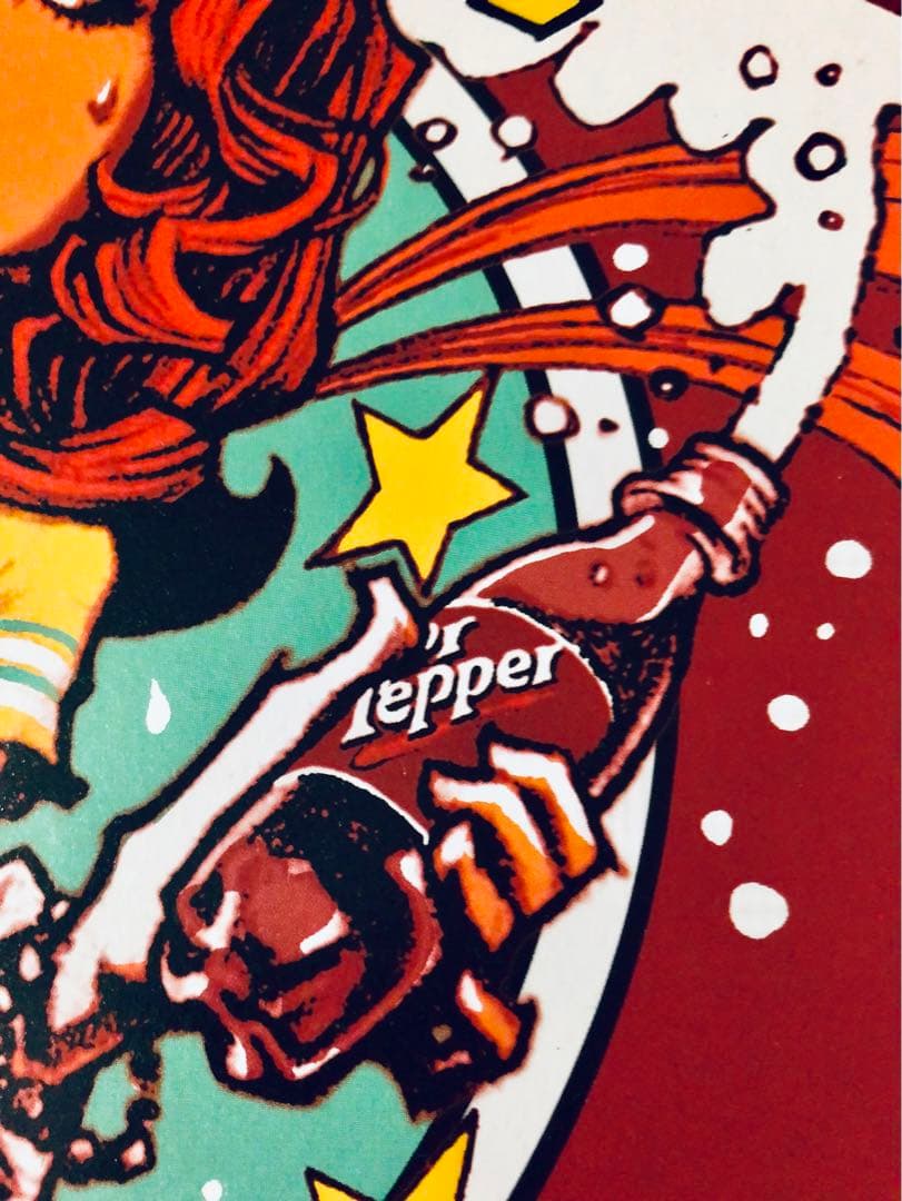 ドクターペッパー＊リバーシブル両面印刷＊額装