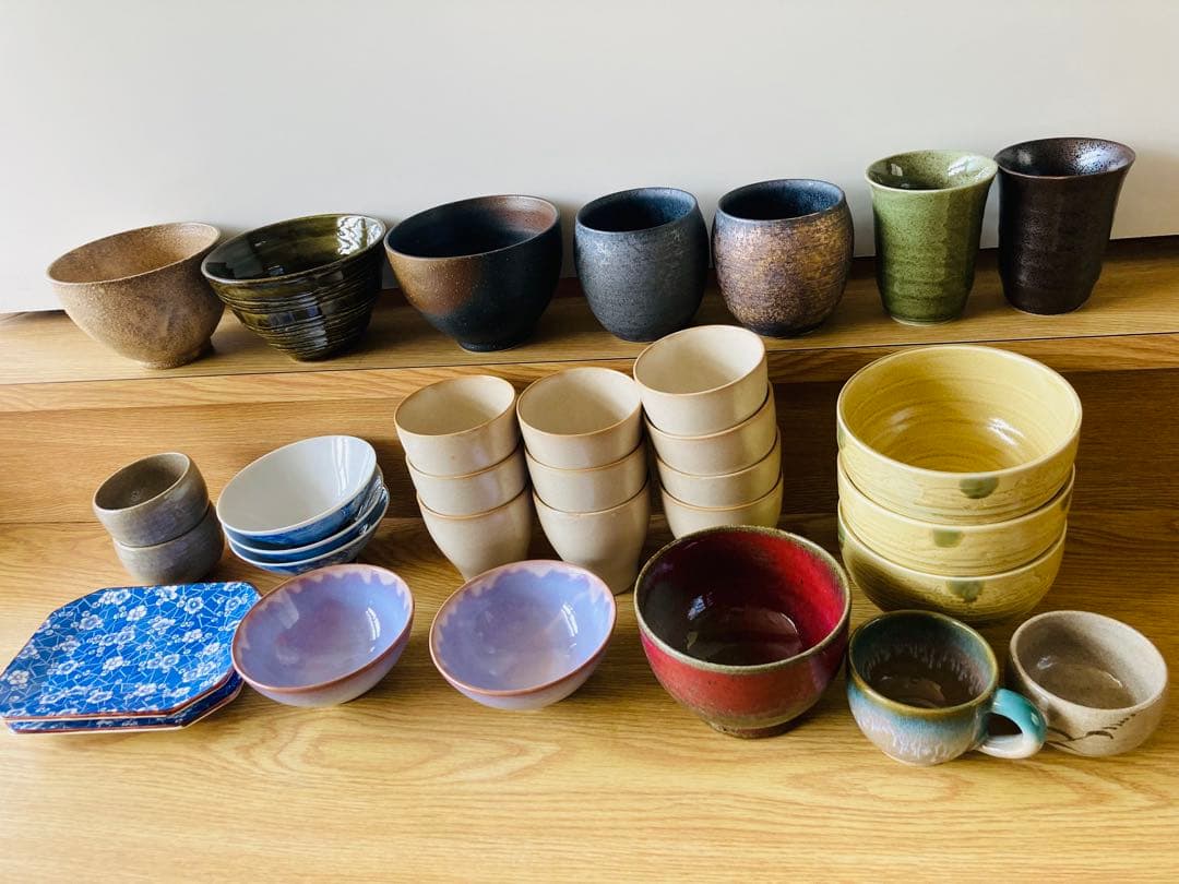 食器　グラス　セット　萩焼入り