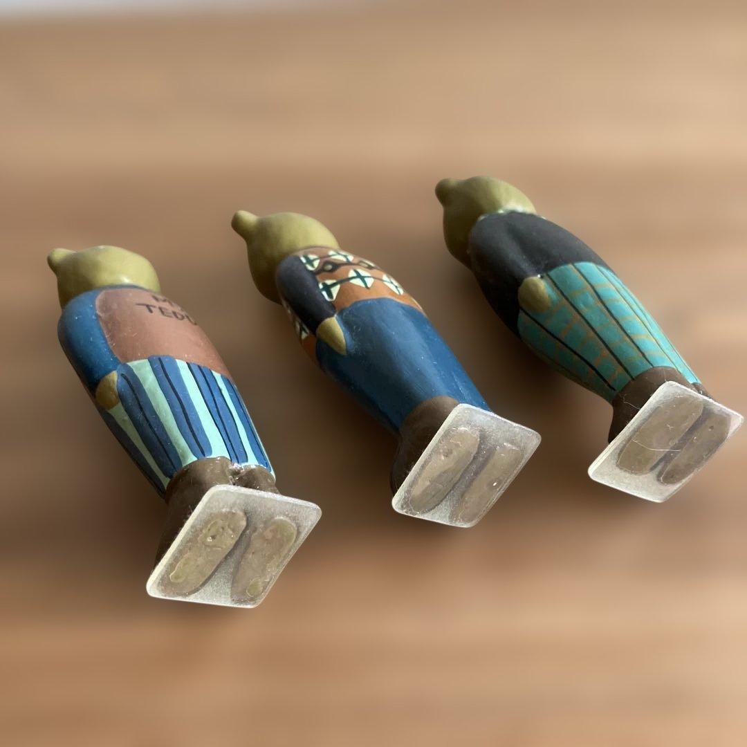 【ペロママ】マタノアツコ 木製　ネコさん&クマさん　トリさん&ネコさん