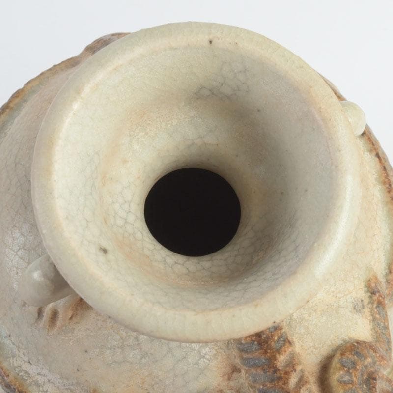 タイ古陶磁　スンコロク　宋胡録　神獣　双耳水滴　N　9391