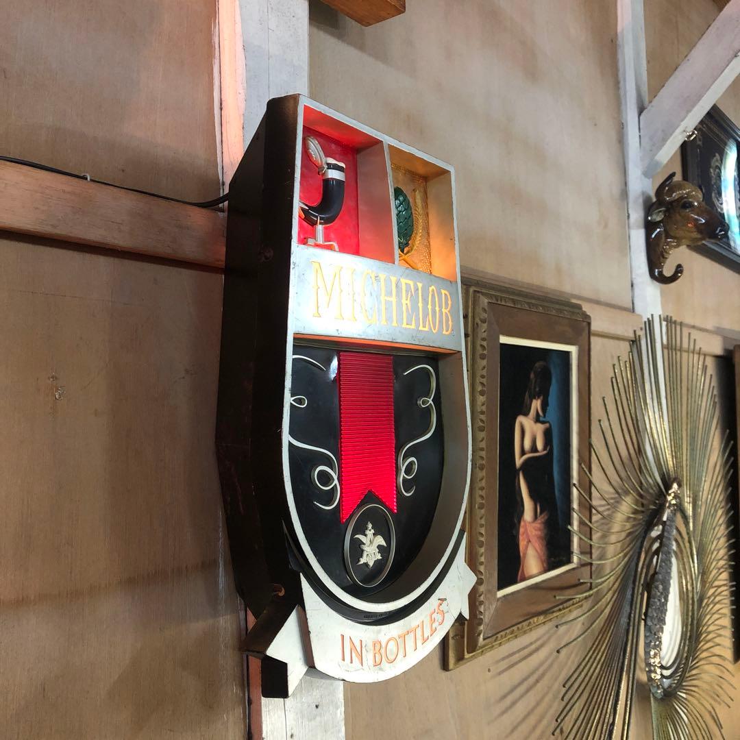 明かり　灯火　電気　インテリア　パブミラー　ロック喫茶　プールバー　USED